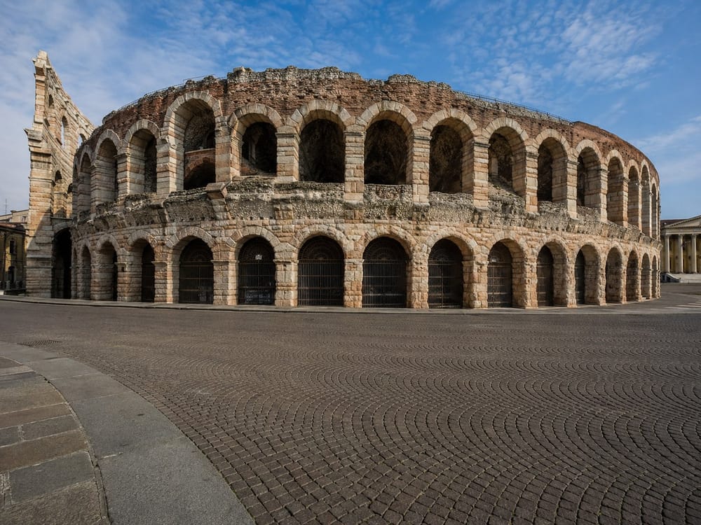 Illustration of the Roman Arena in Verona